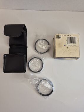 Vtg Hoya Macro Close-up Set 49mm Circular Made in Japan Close-Up Filter Kit 49mm